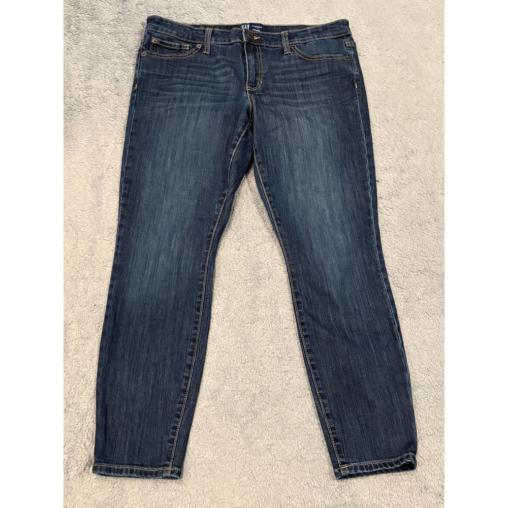 Gap Denim Legging Jeans Womens 31 Regular Dark Wash Stretch Skinny Blue Ankle